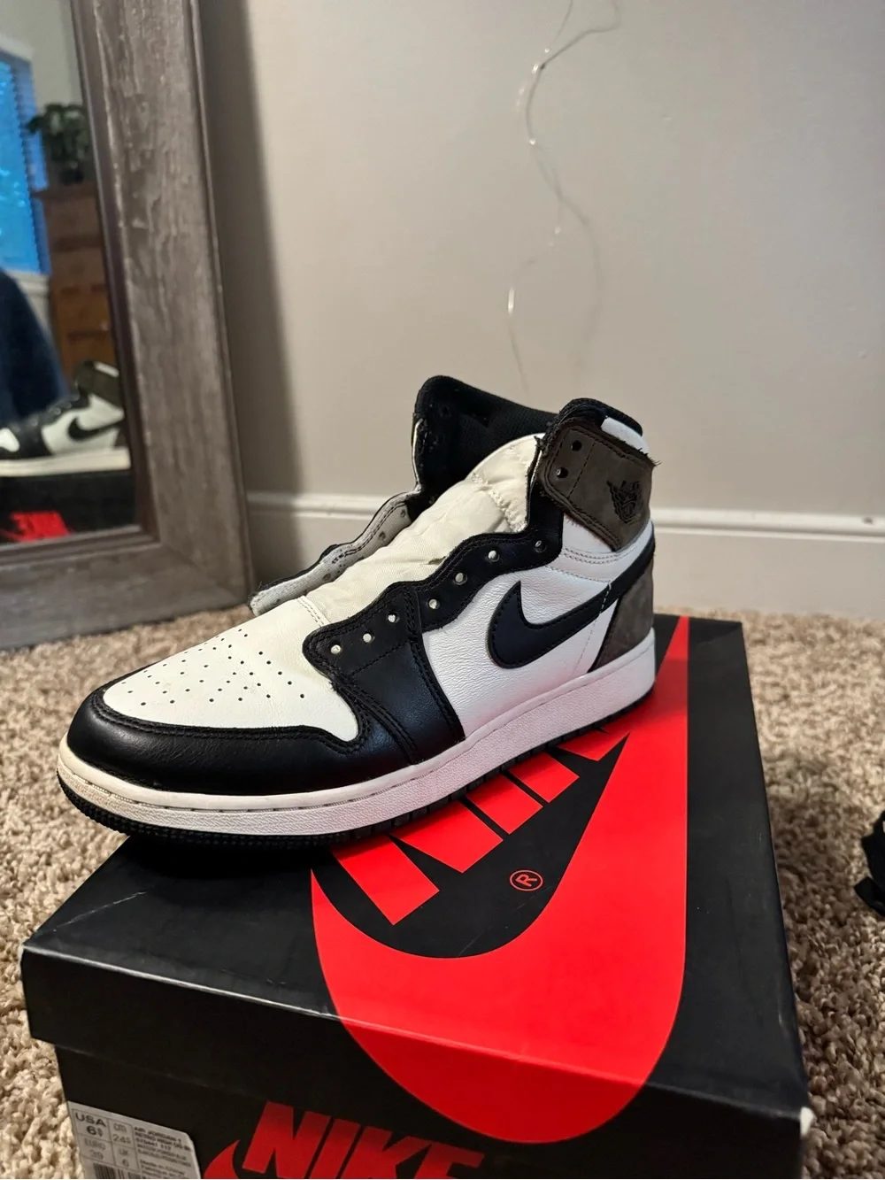 Jordan Men’s Black/White High-Top Sneaker